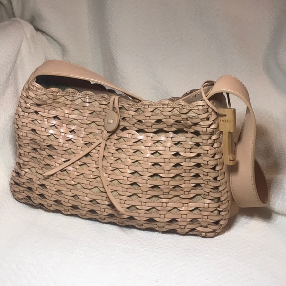 Fossil Handbags - Fossil Woven Leather Shoulder Bag
